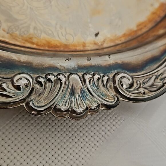 E.P Steel Vintage Silver Platter 13"-13" - Picture 15 of 16